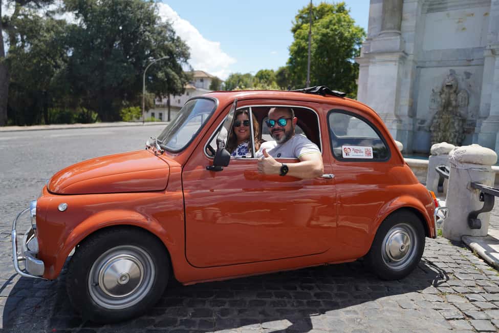 Rome: City Tour in a Retro Fiat 500 with Photo Stops - Giardino degli Aranci: Where the Orange Trees Meet a Great View