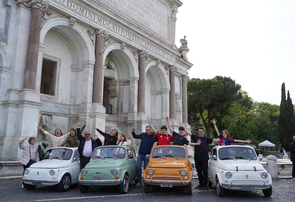 Rome: City Tour in a Retro Fiat 500 with Photo Stops - Colosseum to Circus Maximus: Ancient Drama from the Road