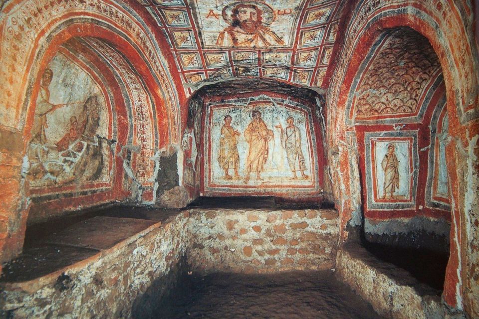 Rome: Colosseum, Ancient Rome and Catacombs Tours & Tickets - Appian Way Catacombs Underground: Frescoes, Crypts, and Cold Air