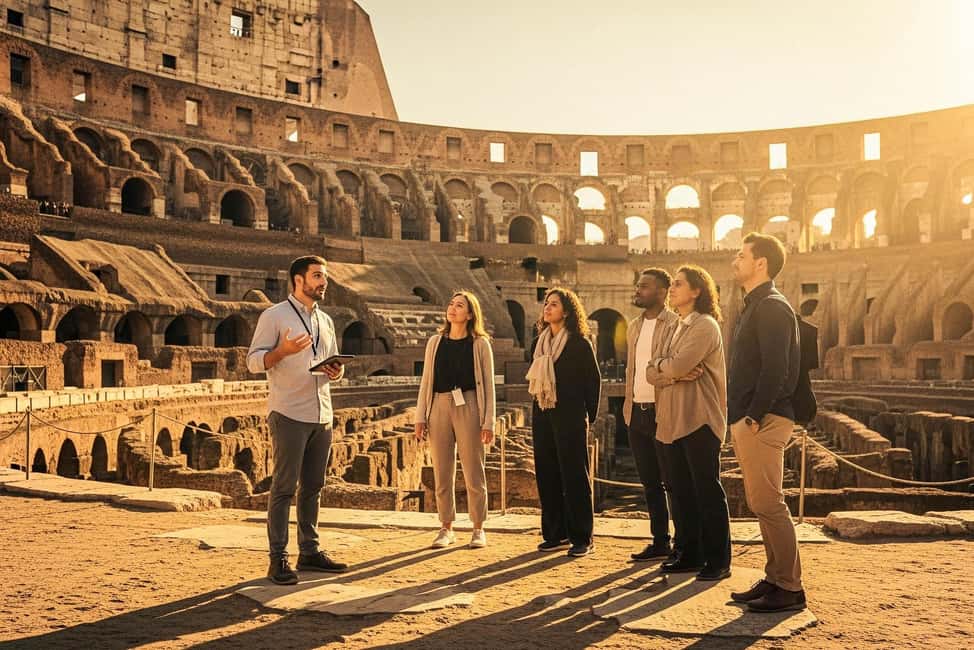 Rome: Colosseum Arena Twilight Tour & Imperial Forum Visit - The arena floor at dusk: what you should watch for