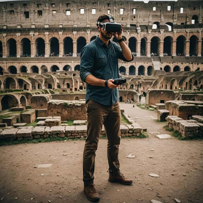 Rome: Colosseum VR Experience - Starting at the terrace above the Colosseum metro station