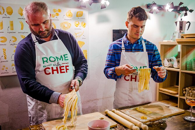 Rome Cooking Class 2-in-1: Make Fresh Pasta and Tiramisu Together - Drinks, dinner, and the value of eating your own work