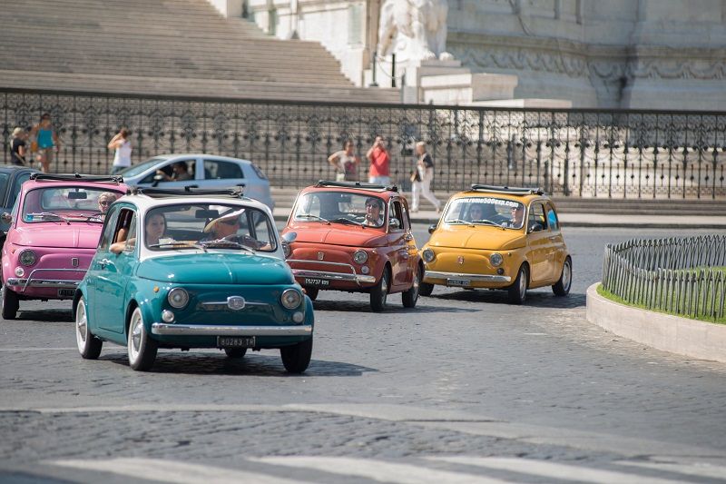 Rome Driving Tour By Vintage Fiat 500 - Breaks, food stops, and the pace you can actually enjoy