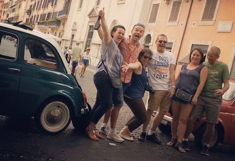 Rome Driving Tour By Vintage Fiat 500 - Aventine Hill keyhole and Piazza dei Cavalieri di Malta: small stops, big charm