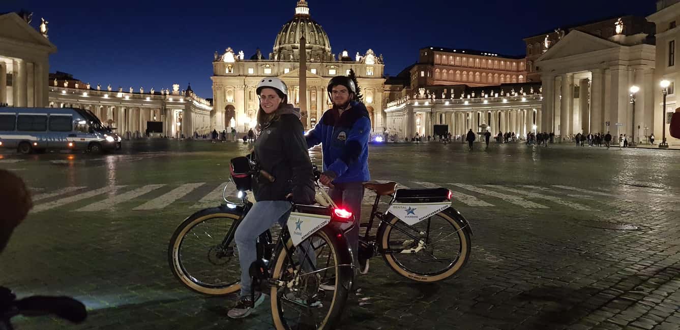 Rome: E-Bike Sunset Tour with Pizza Option - Meeting at Via dei SS. Quattro and getting set up fast