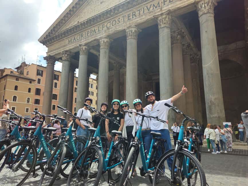 Rome E-Bike Tour with a local! (and a traditional snack) - Iconic stops and panoramic views (without the crowded shuffle)