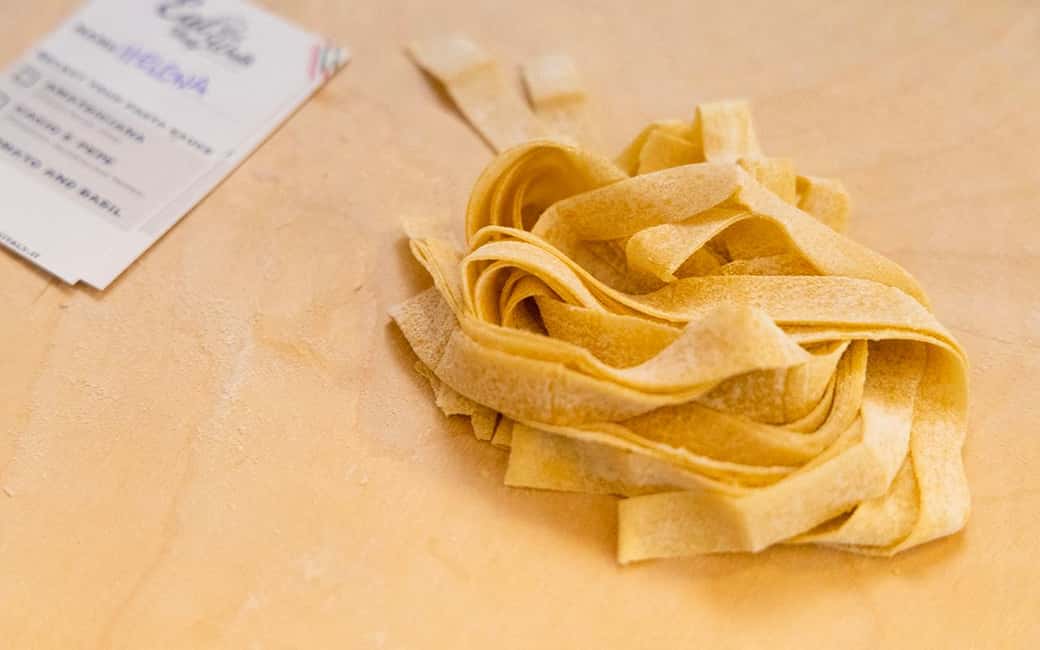Rome: Enjoy Spritz and Pasta Making in Piazza Navona - Two pastas, two textures: fettuccine and maltagliati