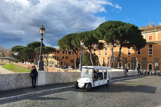 Rome Evening Golf Cart Tour w/ Pizza & Gelato Dinner Max 6 People - Mouth of Truth and Aventine Hill: classic Rome photos, less planning