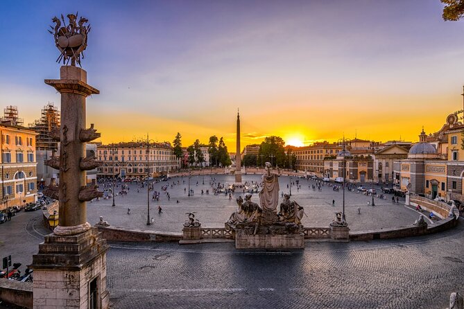 Rome Evening Panoramic Walking Tour Including Trevi Fountain and Spanish Steps - Piazza del Popolo: the lively start with a darker past