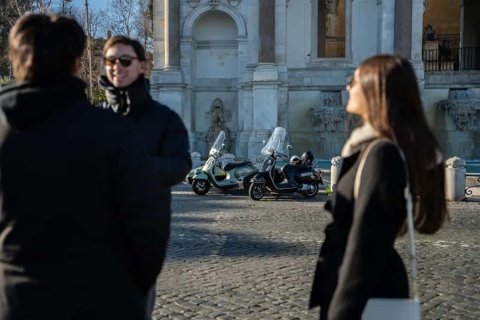 Rome: Evening Vespa Sidecar City Tour - From Palazzo Cancelleria to Piazza Venezia: setting the tone in 10 minutes