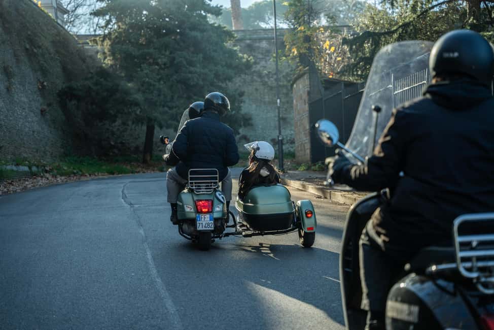 Rome: Evening Vespa Sidecar City Tour - Circus Maximus to Trastevere: switching gears from monuments to real Rome time