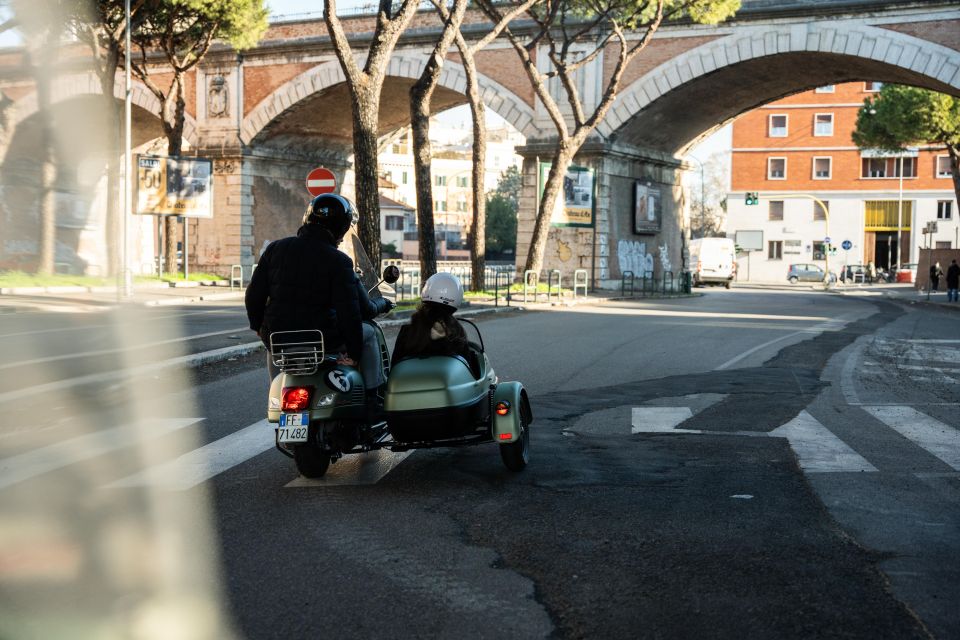 Rome: Evening Vespa Sidecar City Tour - Sidecar seating rules, comfort notes, and safety on real Roman streets