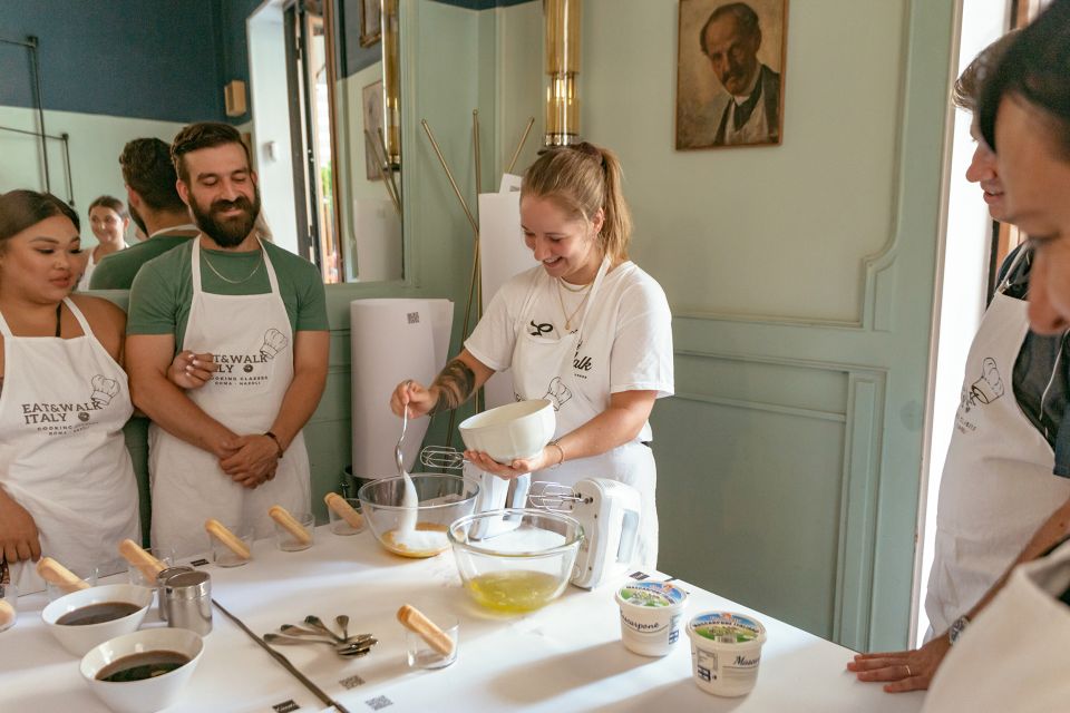 Rome: Fettuccine and Tiramisu Cooking Class with Wine - Tiramisu first: mixing, layering, and why it needs chilling