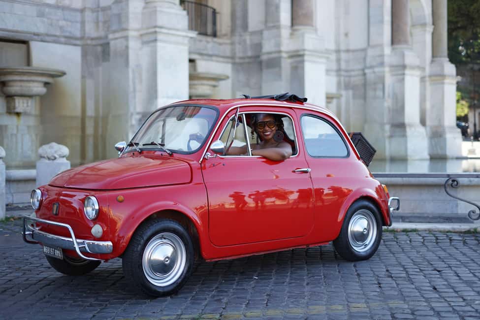 Rome: Fiat 500 Experience with Gelato and Photos - Getting There: Meeting Near Colosseo and Caffe Roma