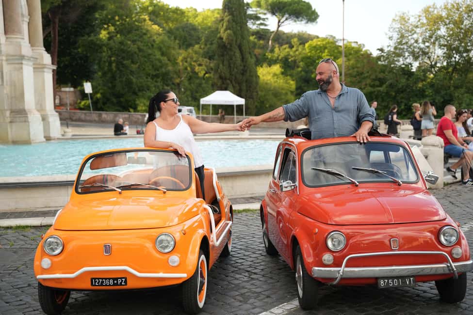 Rome: Fiat 500 Experience with Gelato and Photos - Giardino degli Aranci: The Walk-Short, View-Long Stop