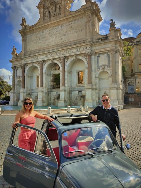 Rome: Fiat 500 private tour with a roman - Stop-by-stop: what each moment is really for