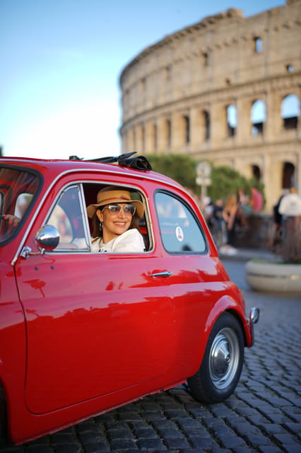 Rome Fiat 500 Tour with Professional Photoshoot - Meeting Point by Oppio Caffe: Start Easy, End Where You Began