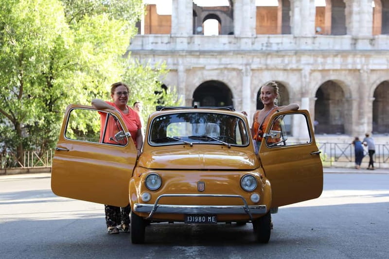 Rome: Fiat 500 Vintage City and Photo Tour - Fontana Acqua Paula: a quieter photo payoff