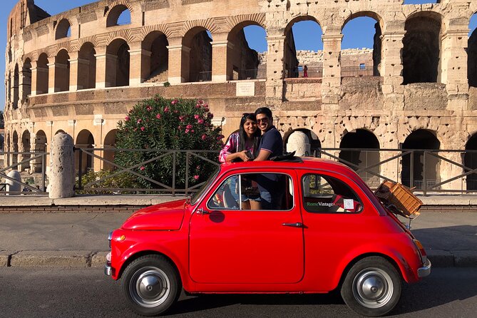 Rome Fiat 500 Vintage tour - Pyramid of Cestius and Fontana dell’Acqua Paola: Rome’s unusual stops