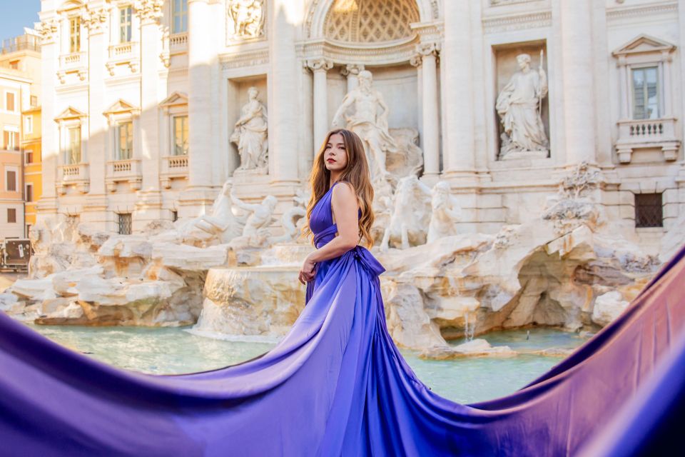 Rome: Flying Dress Photoshoot at Trevi Fountain - Trevi Fountain Magic, Done in a Way That Feels Human