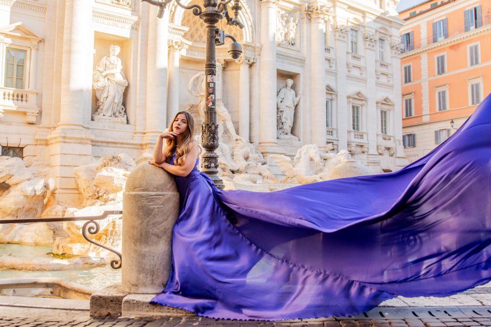Rome: Flying Dress Photoshoot at Trevi Fountain - Getting 50 Edited Photos in 48 Hours (And What That Means for You)