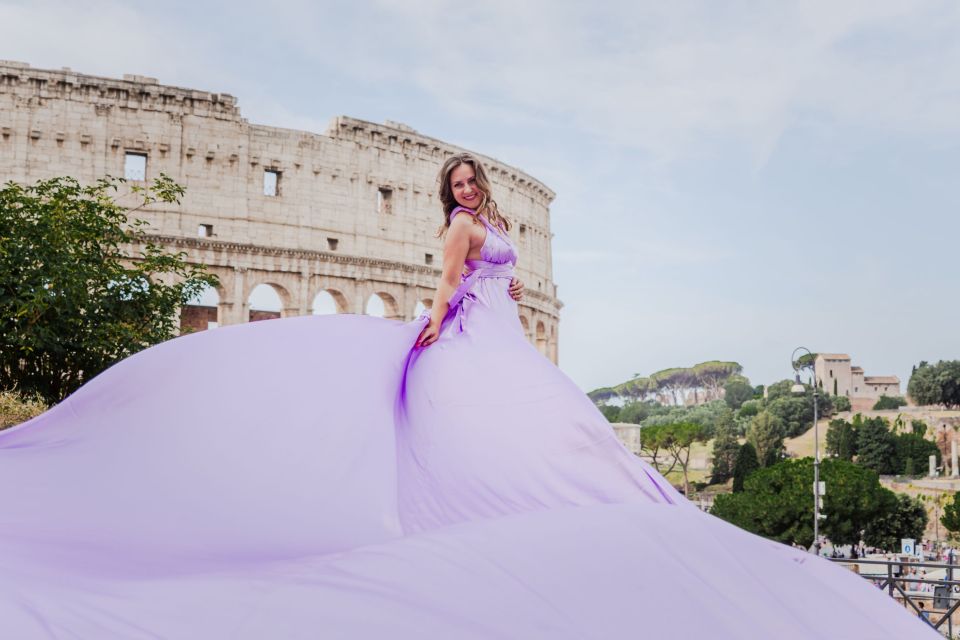 Rome: Flying Dress Professional Photoshoot - Itinerary Details: Stop-by-Stop Breakdown