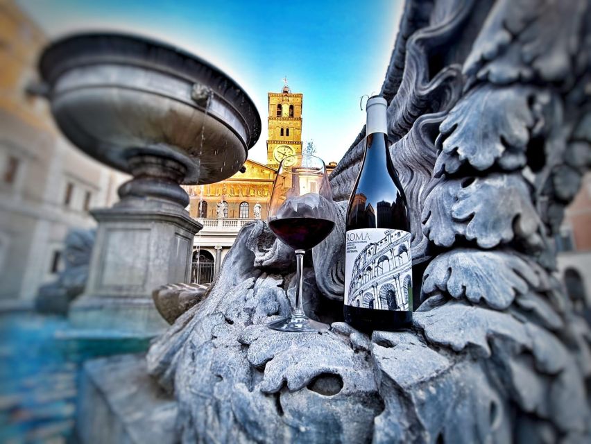 Rome Food Tasting with Wine Pairing | Authentic Flavors - The wine lineup: Prosecco, two whites, and two reds