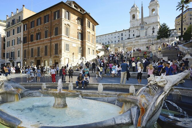 Rome: Fountains and Squares with Tasting, Semi-Private Tour - Spanish Steps and Piazza di Spagna: the design that makes Rome feel theatrical