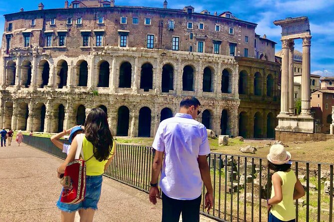 Rome friendly Tour Gelato Pizza Football and PlayGround - Old Rome Corners Between Games: Theater Ruins, Temple Layers, and Market Edges
