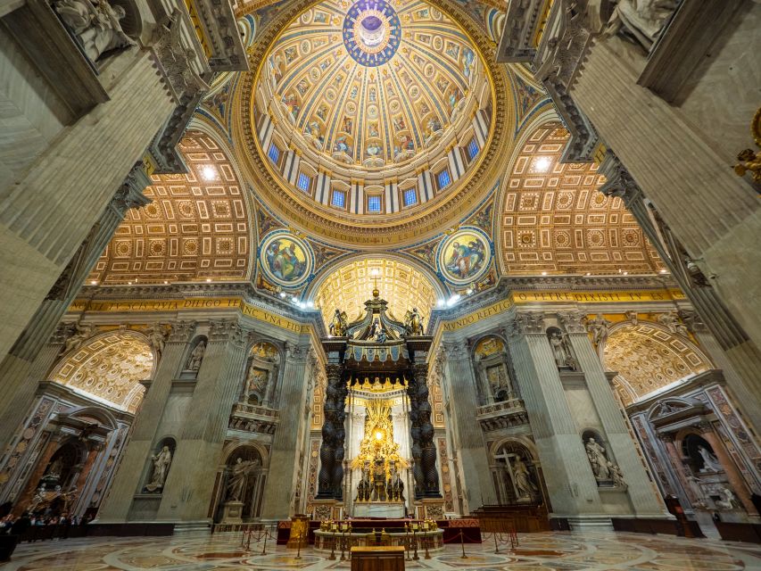Rome: Full-Day Colosseum, Vatican Museums & St Peter's Tour - St. Peter’s Basilica: La Pietà and Bernini’s Baldachin