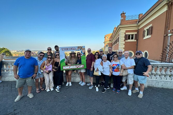 Rome Full Day Private Golf Cart Tour with Hotel Pickup 6 hours - Spanish Steps and Trevi Fountain: iconic stops where timing matters