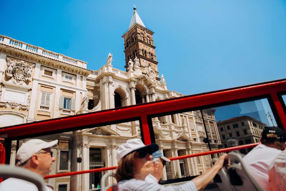 Rome: Glass Elevator, Museums & Hop-On Hop-Off Bus Ticket - The hop-on hop-off panoramic bus: 24 hours of flexible Rome