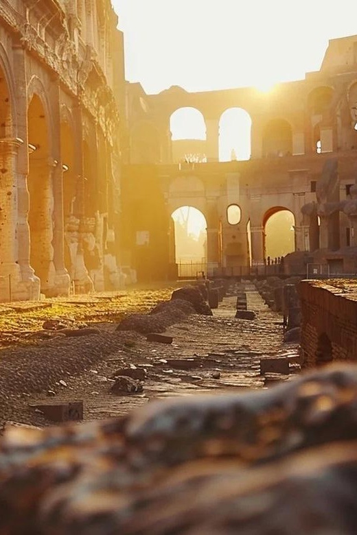 Rome: Golden Hour Expereince at the Colosseum with a Guide - Inside the Colosseum: The First Level Podium