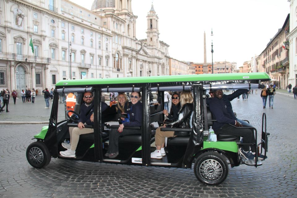 Rome: Golf Cart Tour with Artisanal Gelato Tasting - Arch of Constantine: A Quick Photo Stop That Still Teaches Something