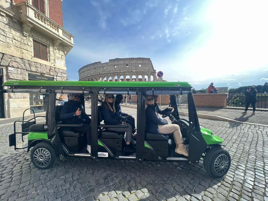 Rome: Golf Cart Tour with Artisanal Gelato Tasting - Pantheon Stop: Free Time, Photos, and the Gelato Tasting
