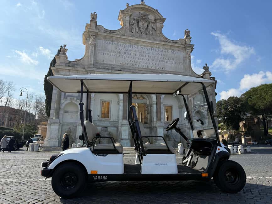 Rome: Guided Golf Cart Tour - The core loop: Colosseum to Trevi without the walking tax