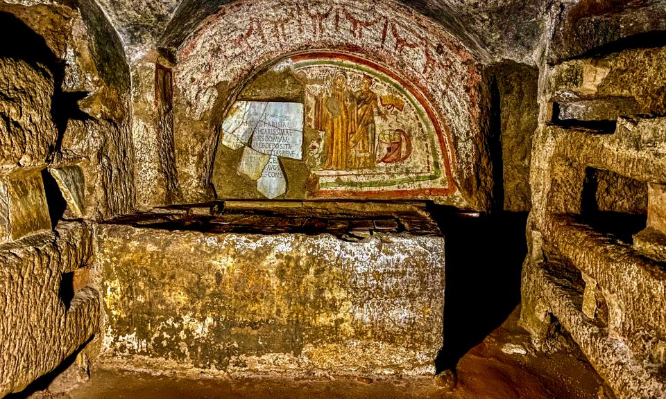 Rome: Guided Roman Catacombs Tour with Transfers - Four Levels of Catacombs: Burial Chambers and Painted Symbols