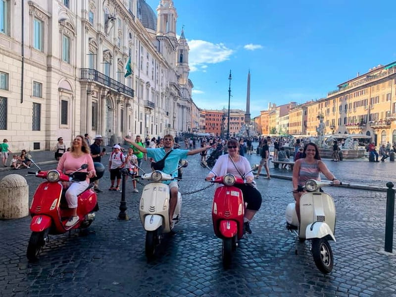 Rome: Guided Vespa Tour with Self-Drive or as a Passenger - Castel Sant’Angelo and Janiculum Hill: views, photos, and the Rome mood