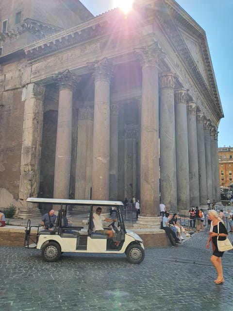 Rome: Highlights Golf Cart Tour with Pizza Snack & Gelato - Piazza Navona, Largo di Torre Argentina, Piazza della Minerva