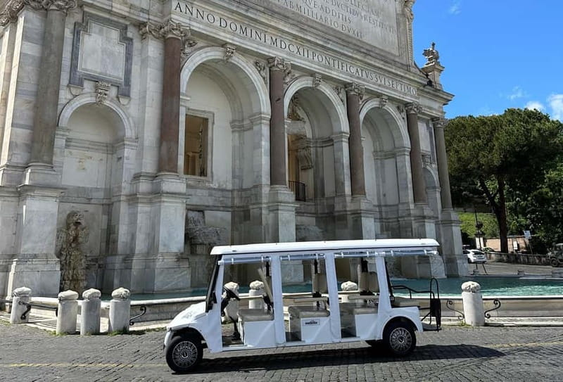 Rome: Highlights Tour in Golf Cart - Getting set up in central Rome