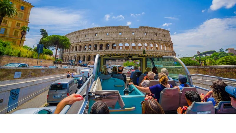 Rome: Hop-on Hop-off Bus and Colosseum, Ancient Rome Tour - The Colosseum plan: fast-track entry plus guided or self-paced options