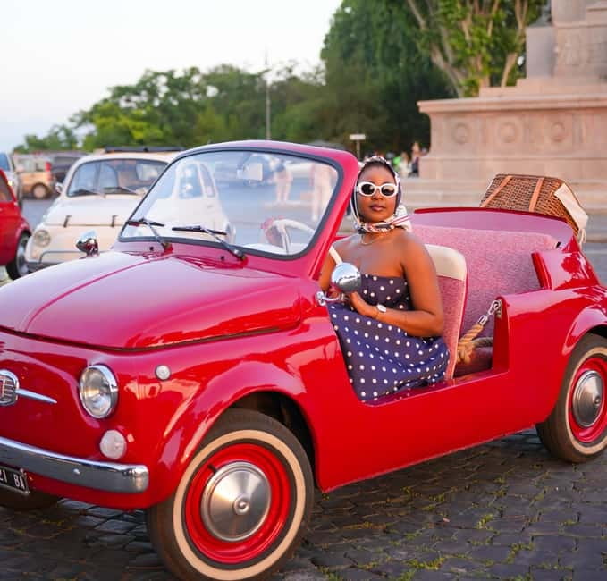 Rome in a Fiat Jolly: Exclusive Vintage Ride & Photo Tour - The Route From Colosseum Area Toward Trastevere: Stop by Stop