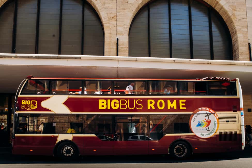 Rome: IoBus&RomeBoat Hop-On Hop-Off Bus and Boat Combo - The open-top bus loop: Colosseum to Trevi without overplanning