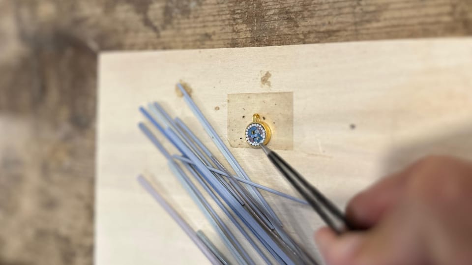Rome: Micromosaic Jewelry Workshop - Texture and Composition Lessons: The Skills Behind a Good Looking Pendant