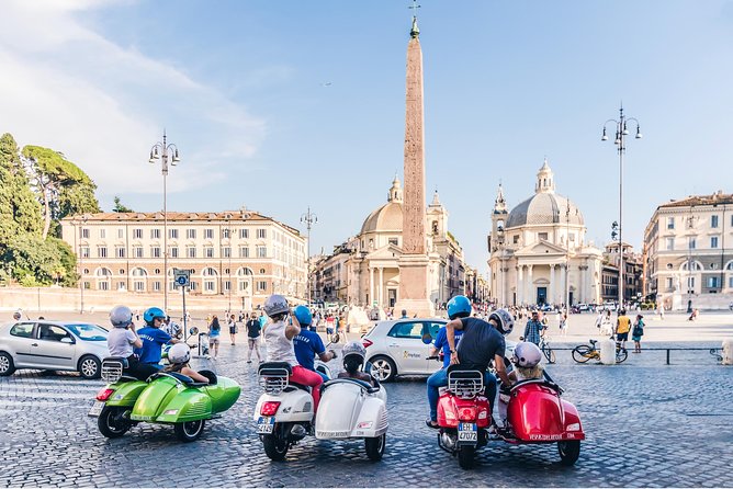 Rome Morning Vespa Sidecar Tour in Rome with Cappuccino - Stop 3: Trevi Fountain with its 19 BC origin