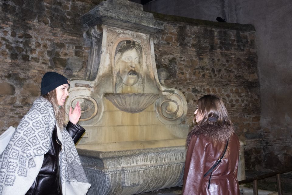 Rome: Murder Mysteries of Rome Guided Walking Tour - Ponte Sisto and the mask details: grim legends in plain sight