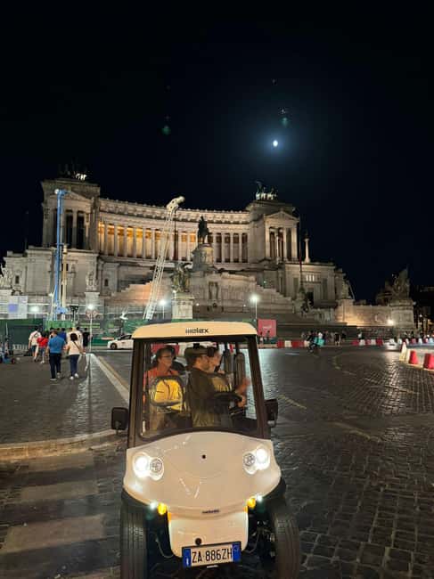 Rome: Nocturnal Golf Cart Tour - Key highlights you’ll feel right away
