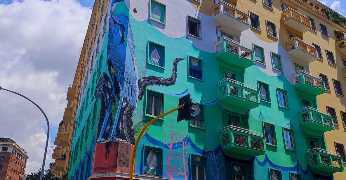 Rome: Ostiense Graffiti and Modern Street Art Walking Tour - Walking Via Ostiense: ancient road to street-art corridor