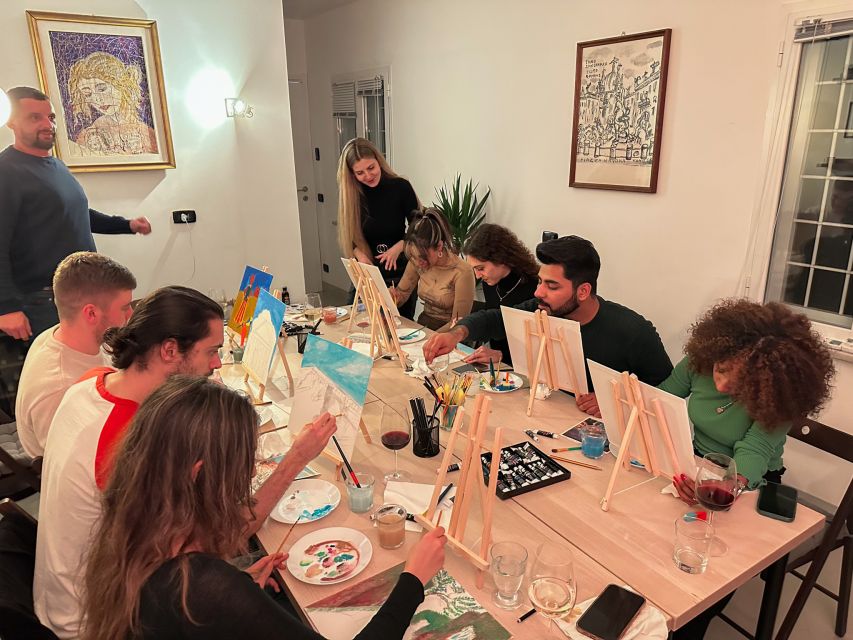 Rome: Painting Class with Unlimited Wine - Inside a 17th-century palazzo studio in Lazio