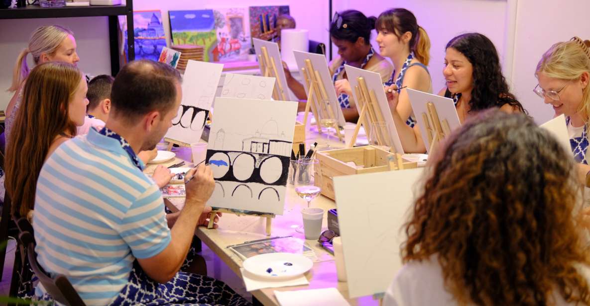 Rome: Painting Class with Unlimited Wine - Unlimited Italian wine and Roman-style pizza, without the bar-hopping
